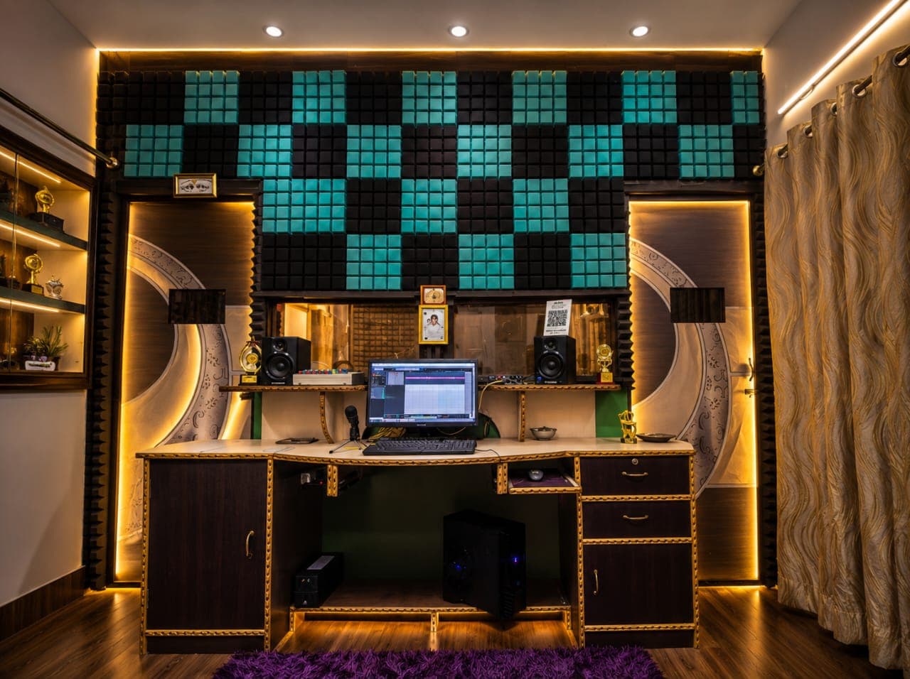 Inside the Lotus Avio recording studio in Patna